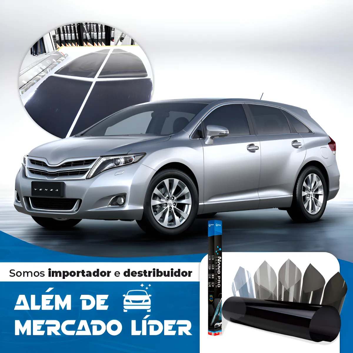 Película Insulfilm Automotivo Premium/blue Kit Personalizado
